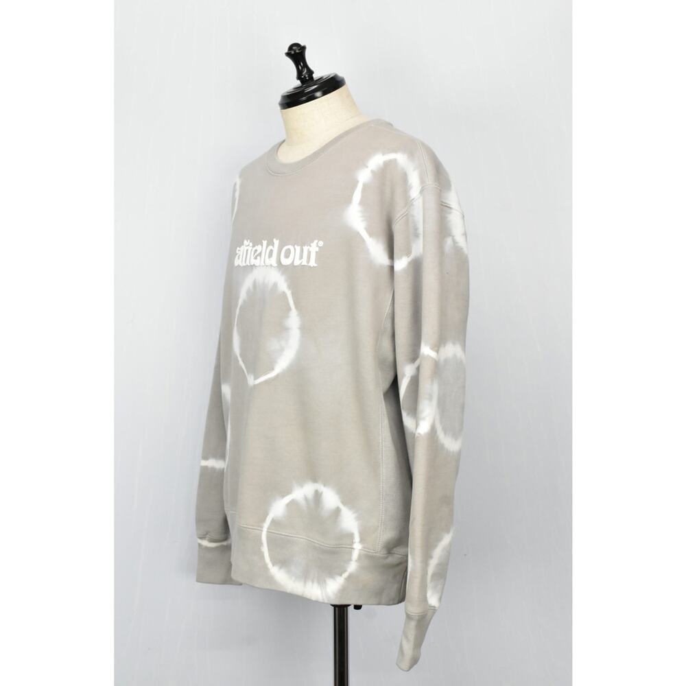 Afield out Spotted‎ Dyed Sand Brown White Crewneck Size Medium NWOT